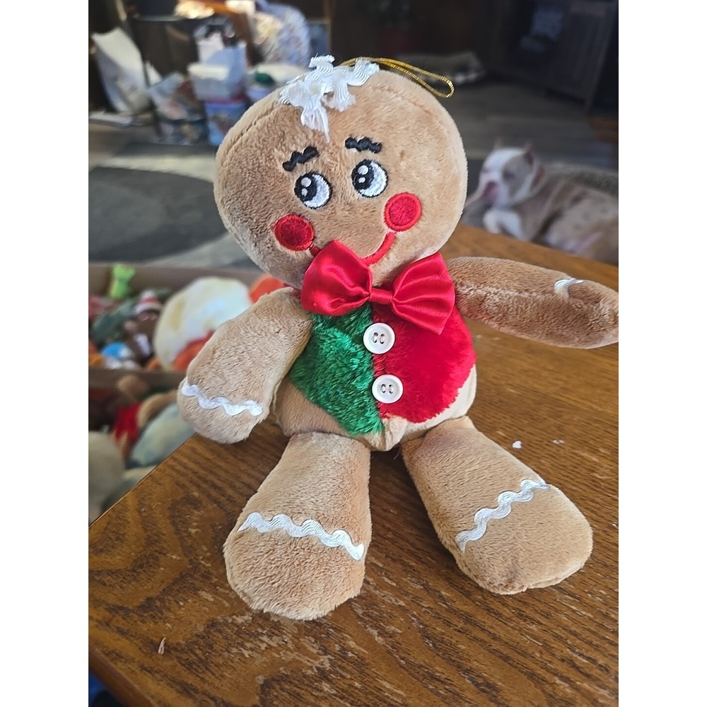 Dan Dee Collector's Choice Gingerbread 9" Christmas‎ Plush.